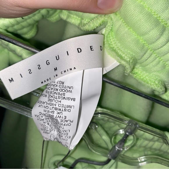 NWT Missguided Green Flare Track Pants - Picture 8 of 8